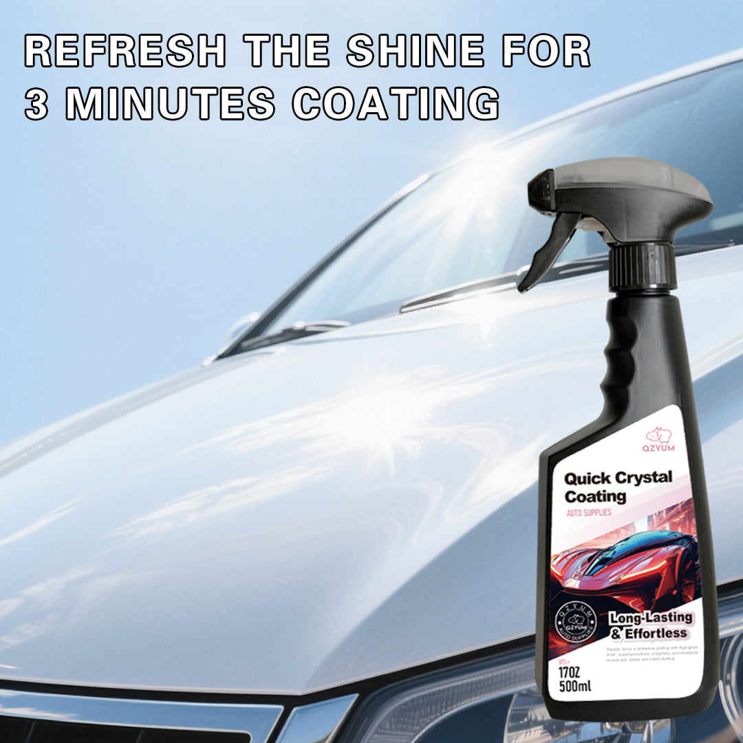 Quick Crystal Coating Spray – Instant Ceramic Shine, Water Repellent & Paint Protection (500ml)