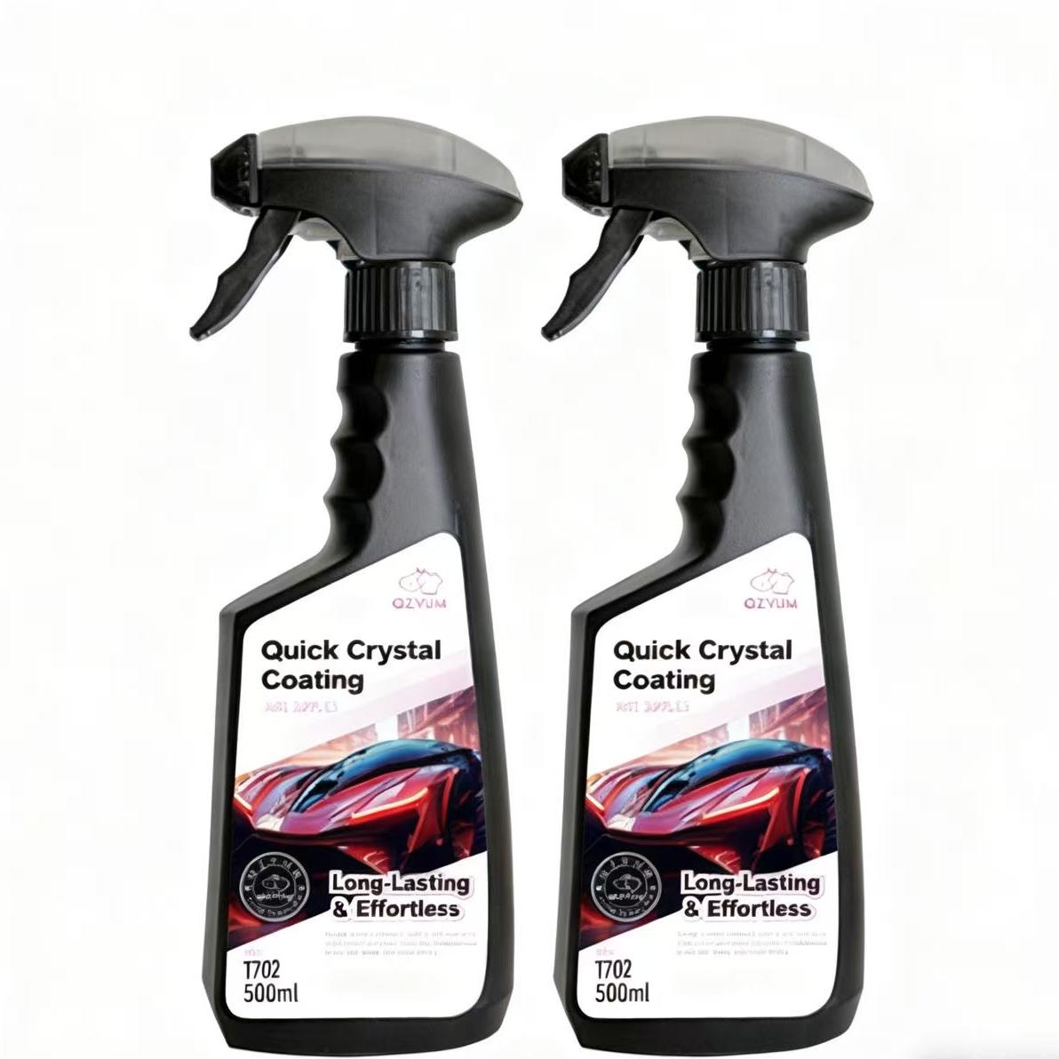 Quick Crystal Coating Spray – Instant Ceramic Shine, Water Repellent & Paint Protection (500ml)
