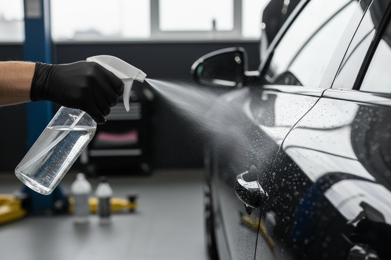 Rocíe uniformemente